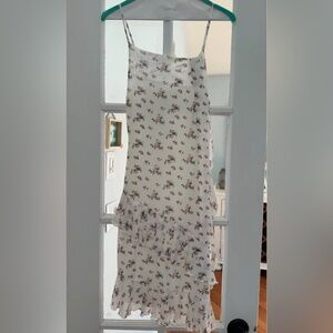 Floral White Dress size XS